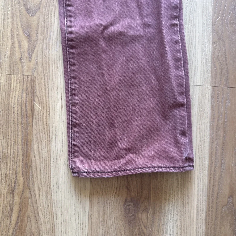 Vintage Rock & Republic Colburg Straight Jeans 33x32 Burnt Dark Red Denim Street - Picture 3 of 9